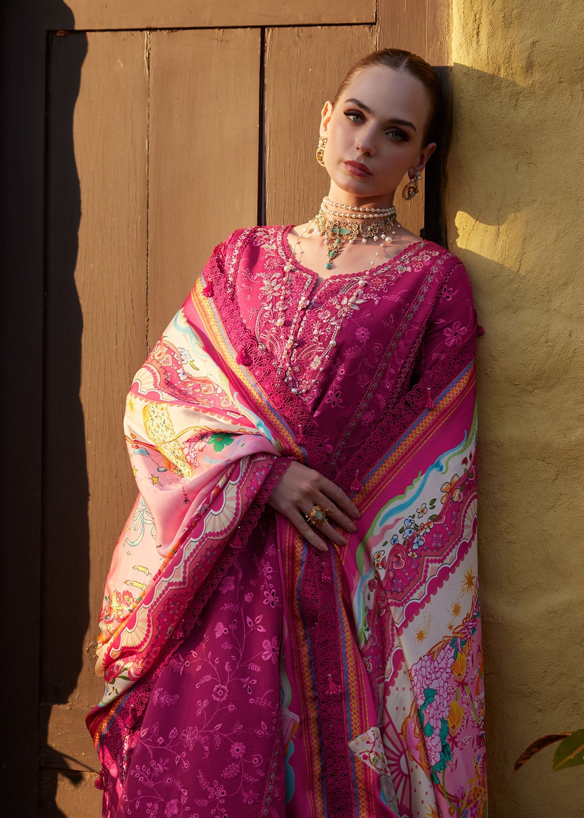 Kanwal Malik | Ariya Luxury Lawn 26 | Avelyn - Luxury Dress - available at Maria Faisal in UK and USA.