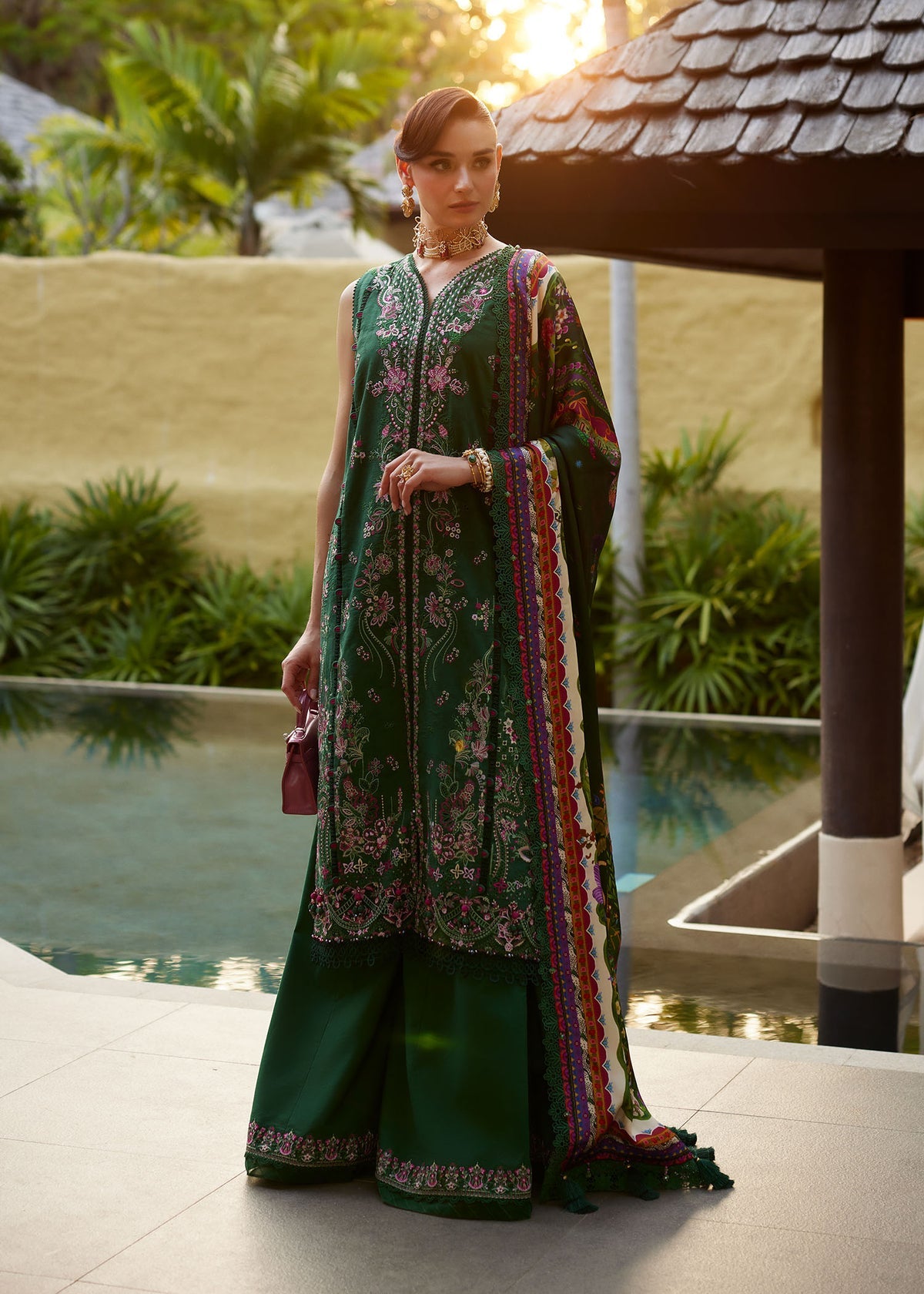 Kanwal Malik | Ariya Luxury Lawn 26 | Serena - Luxury Dress - available at Maria Faisal in UK and USA.