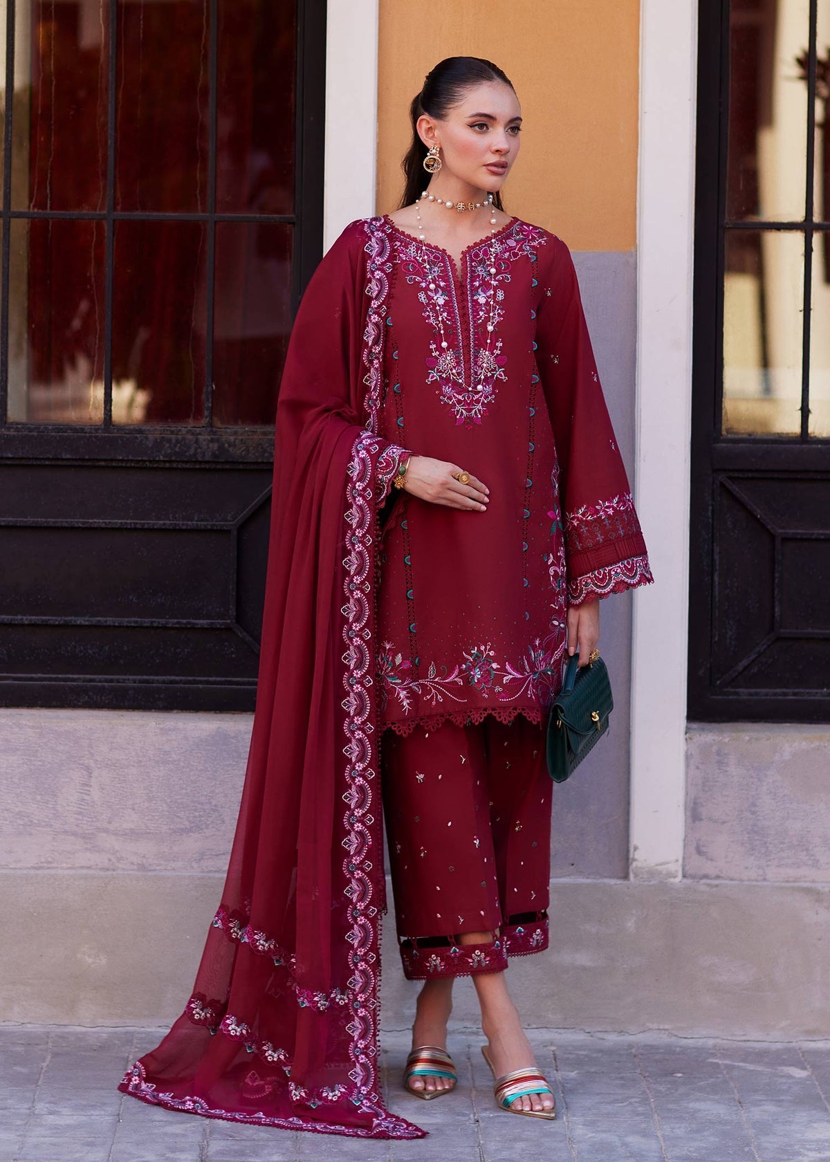 Kanwal Malik | Elsa Summer Pret 26 | Nisha - Luxury Dress - available at Maria Faisal in UK and USA.
