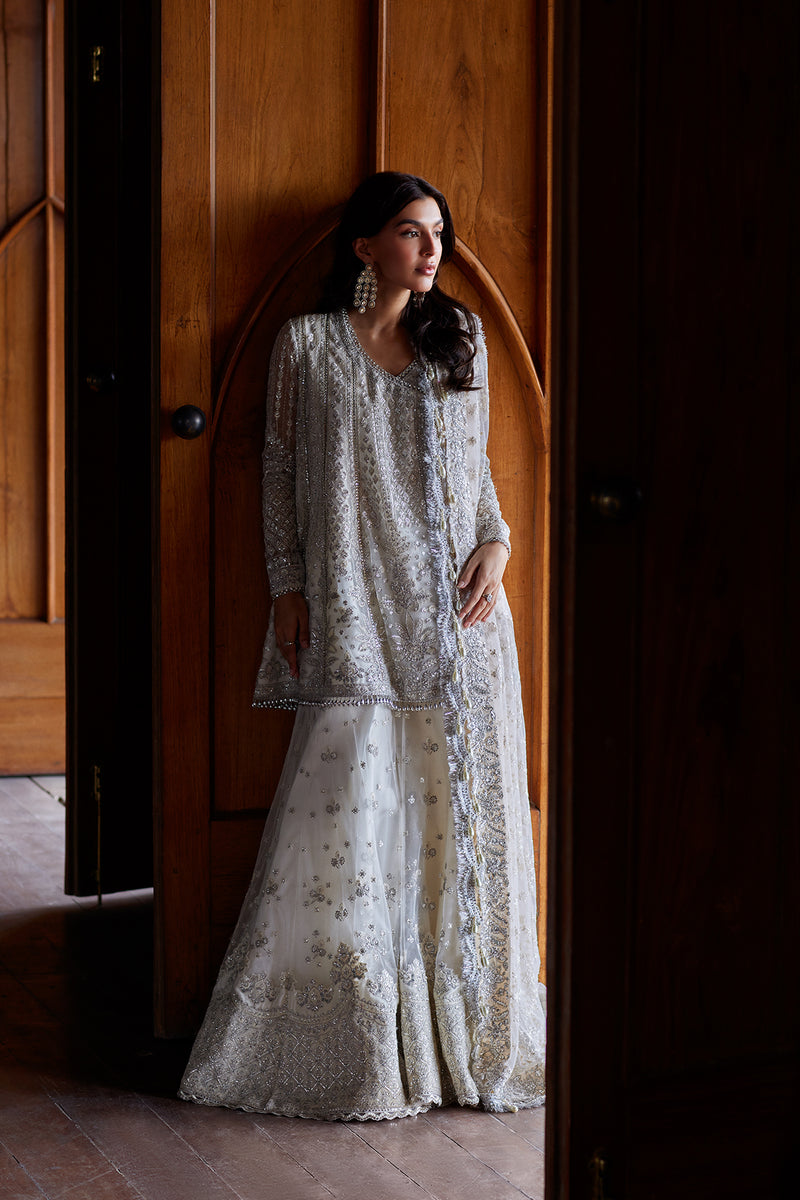 Afrozeh | Dastangoi Wedding Formals | Afsun - Wedding Dress - available at Maria Faisal in UK and USA.