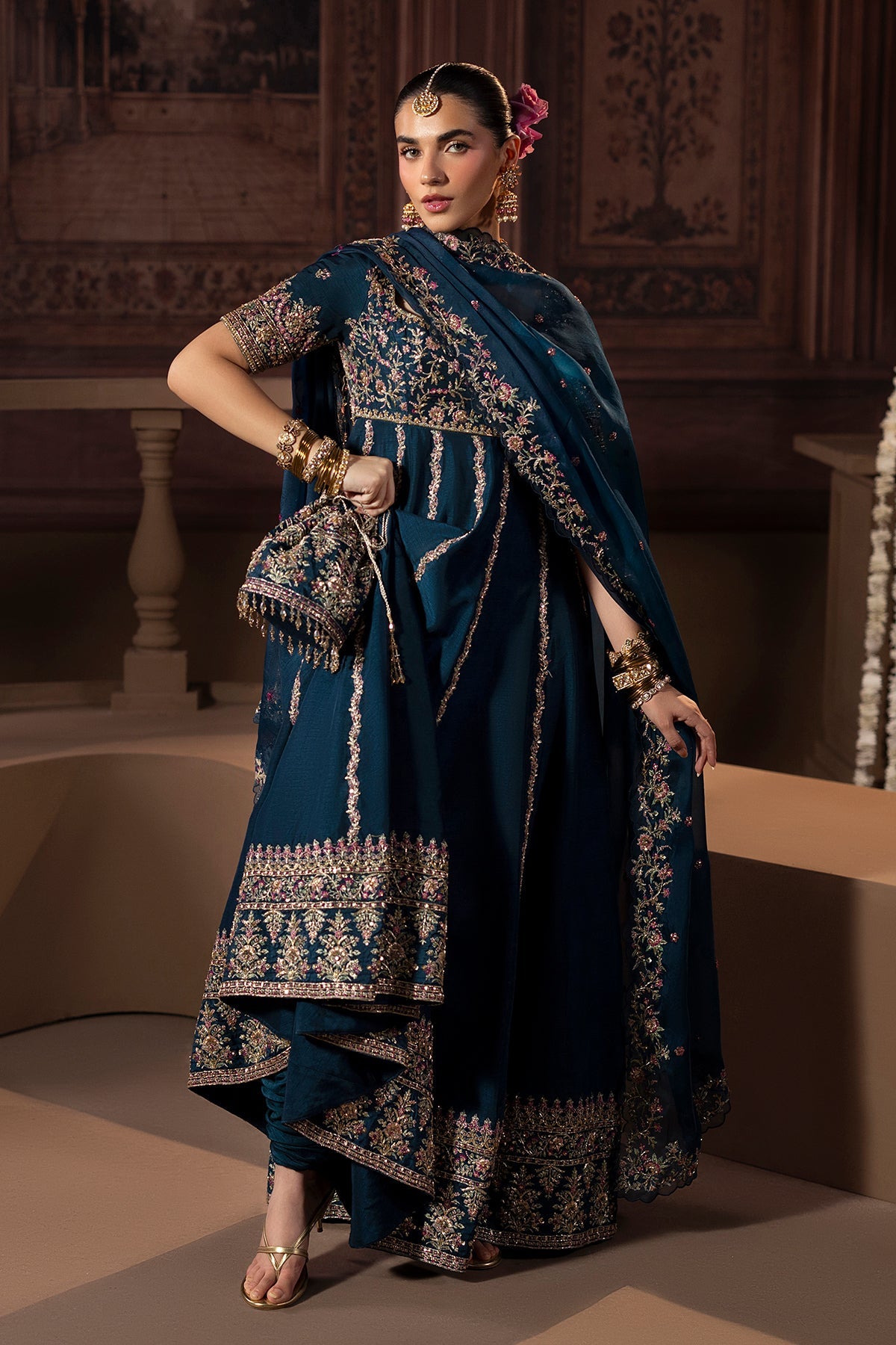 Mina Kashif | Zaib Formals | Neelam - Formal Dress - available at Maria Faisal in UK and USA.