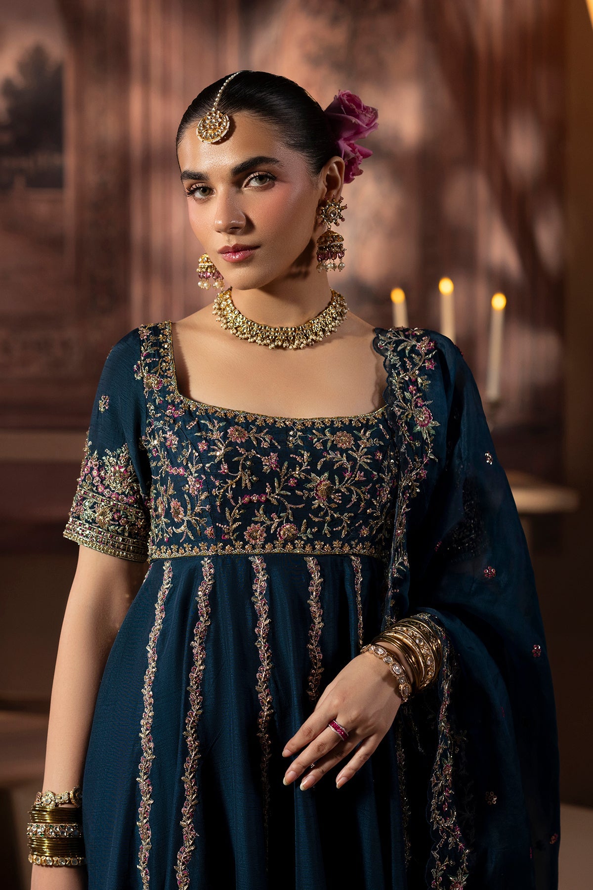 Mina Kashif | Zaib Formals | Neelam - Formal Dress - available at Maria Faisal in UK and USA.
