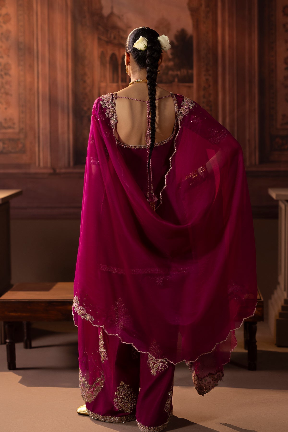 Mina Kashif | Zaib Formals | Arzoo - Formal Dress - available at Maria Faisal in UK and USA.