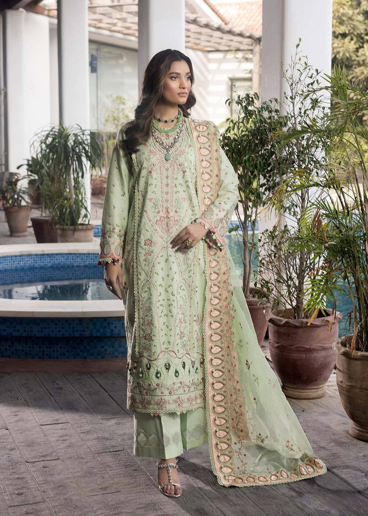 Shurooq | Luxury Lawn 25 | Amazon by Maria Faisal - Registered Vendor of : Shurooq - type : Ladies Clothes - 100% original wedding dresses