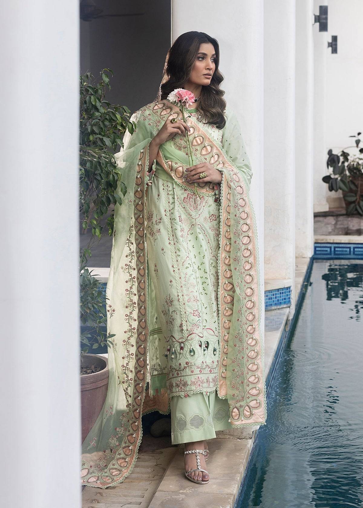 Shurooq | Luxury Lawn 25 | Amazon by Maria Faisal - Registered Vendor of : Shurooq - type : Ladies Clothes - 100% original wedding dresses