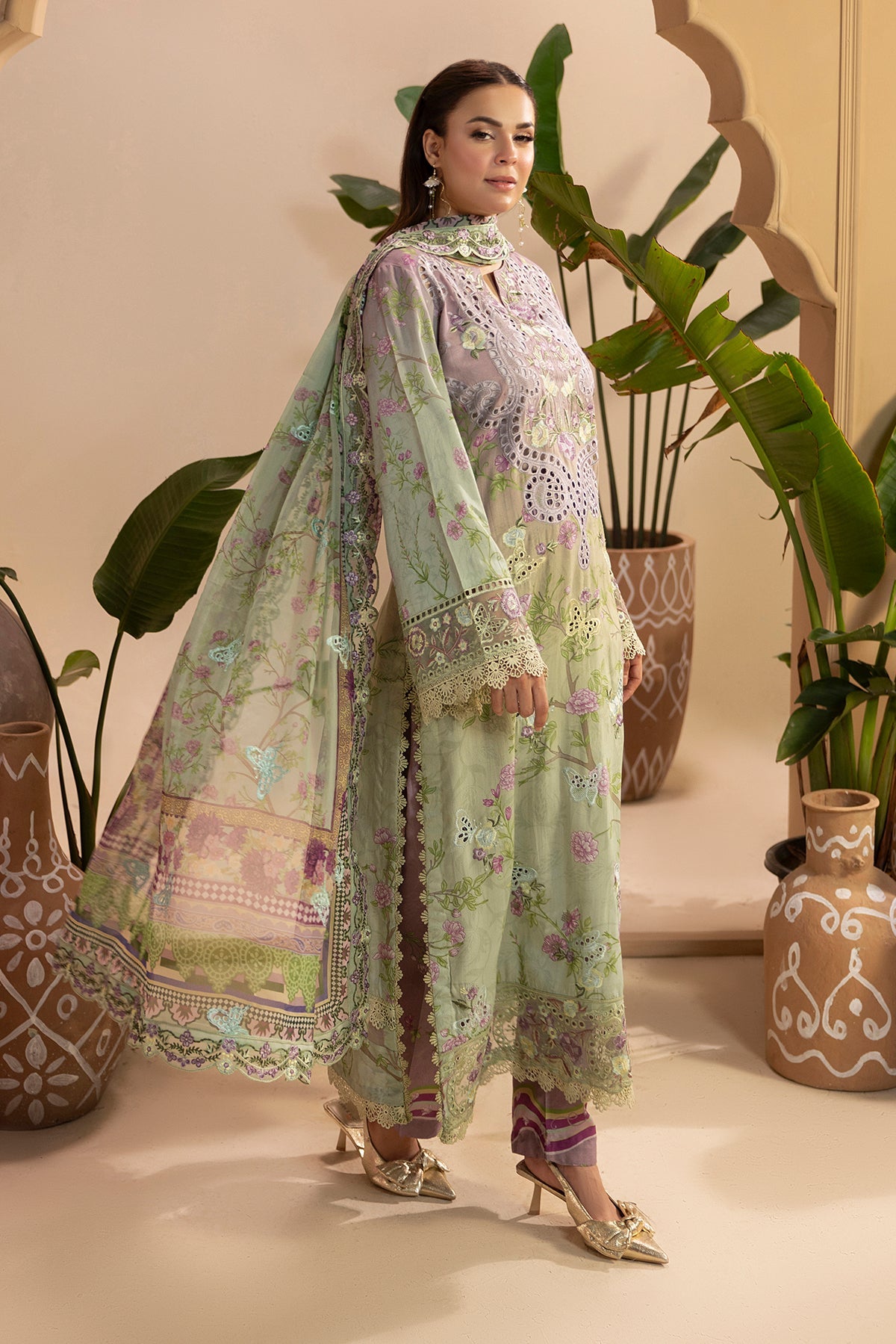 Raeesa Premium | Gulkar Viscose |GK-04 - Luxury Dress - available at Maria Faisal in UK and USA.