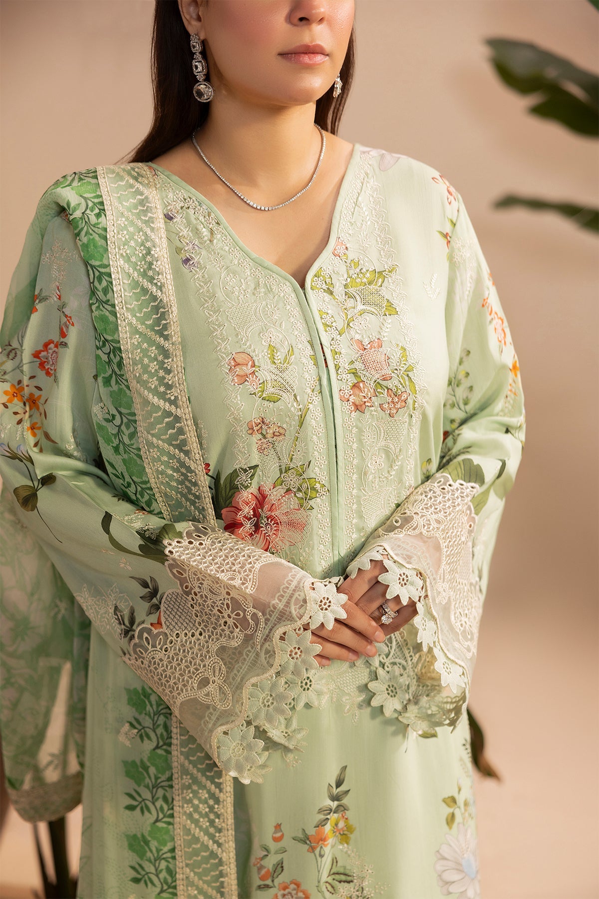 Raeesa Premium | Gulkar Viscose | GK-05 - Luxury Dress - available at Maria Faisal in UK and USA.