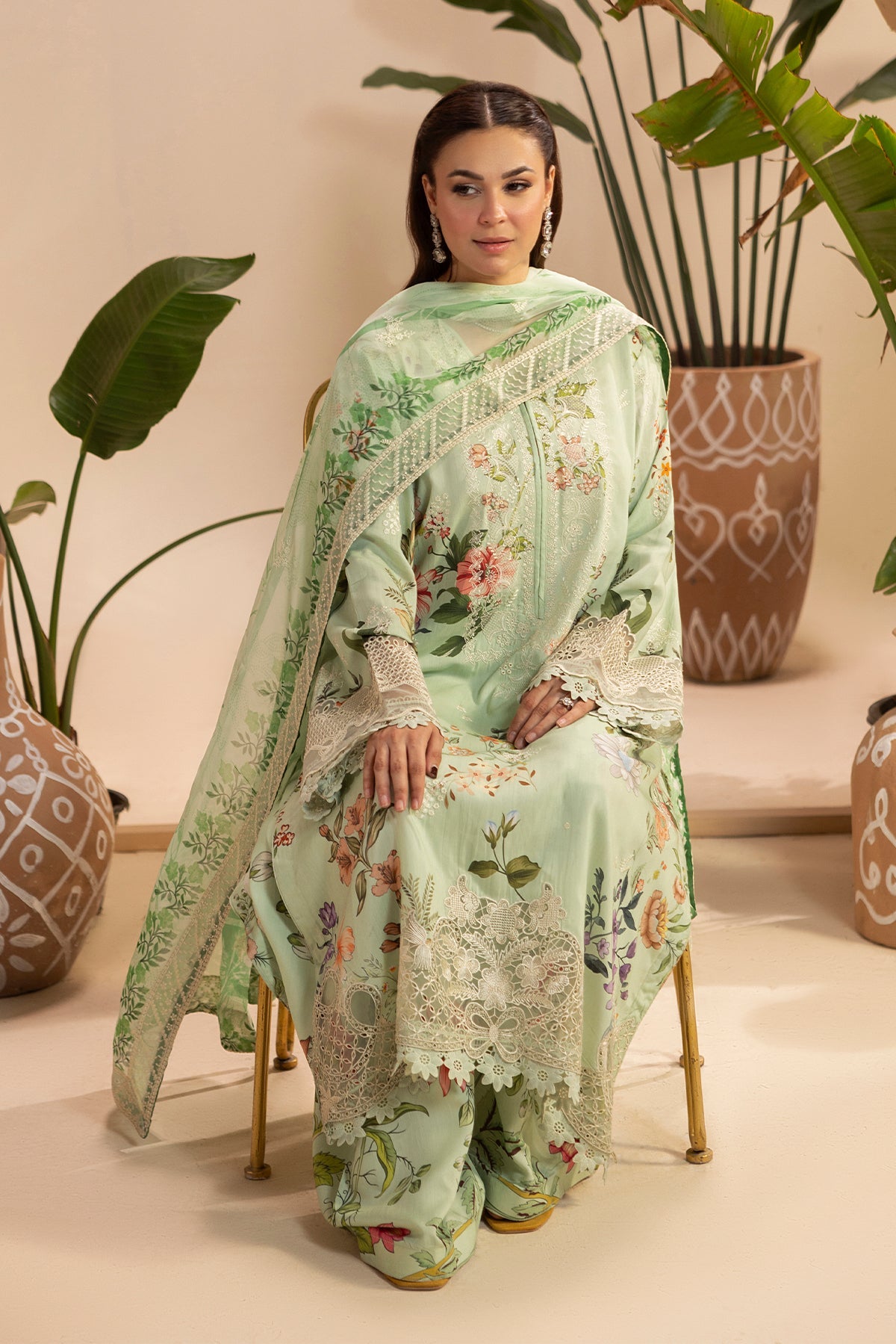 Raeesa Premium | Gulkar Viscose | GK-05 - Luxury Dress - available at Maria Faisal in UK and USA.