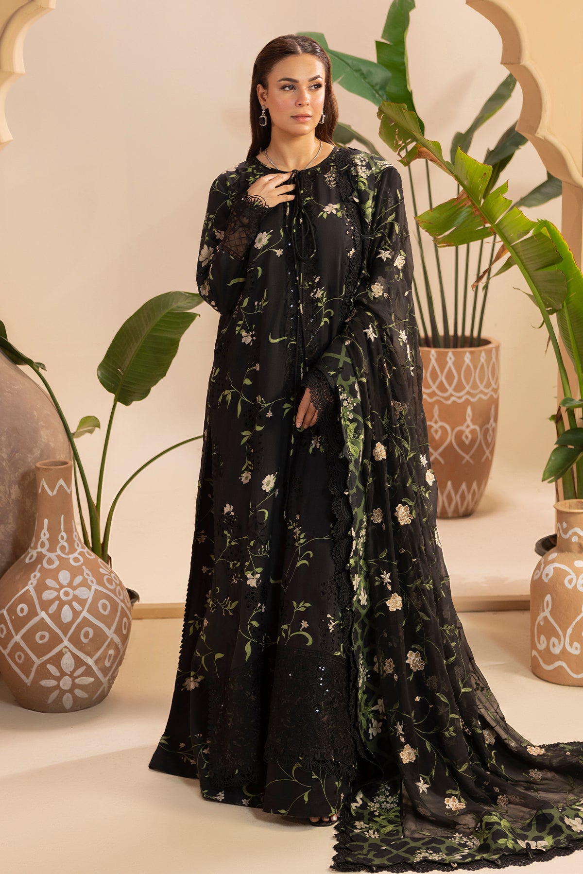 Raeesa Premium | Gulkar Viscose |GK-07 - Luxury Dress - available at Maria Faisal in UK and USA.