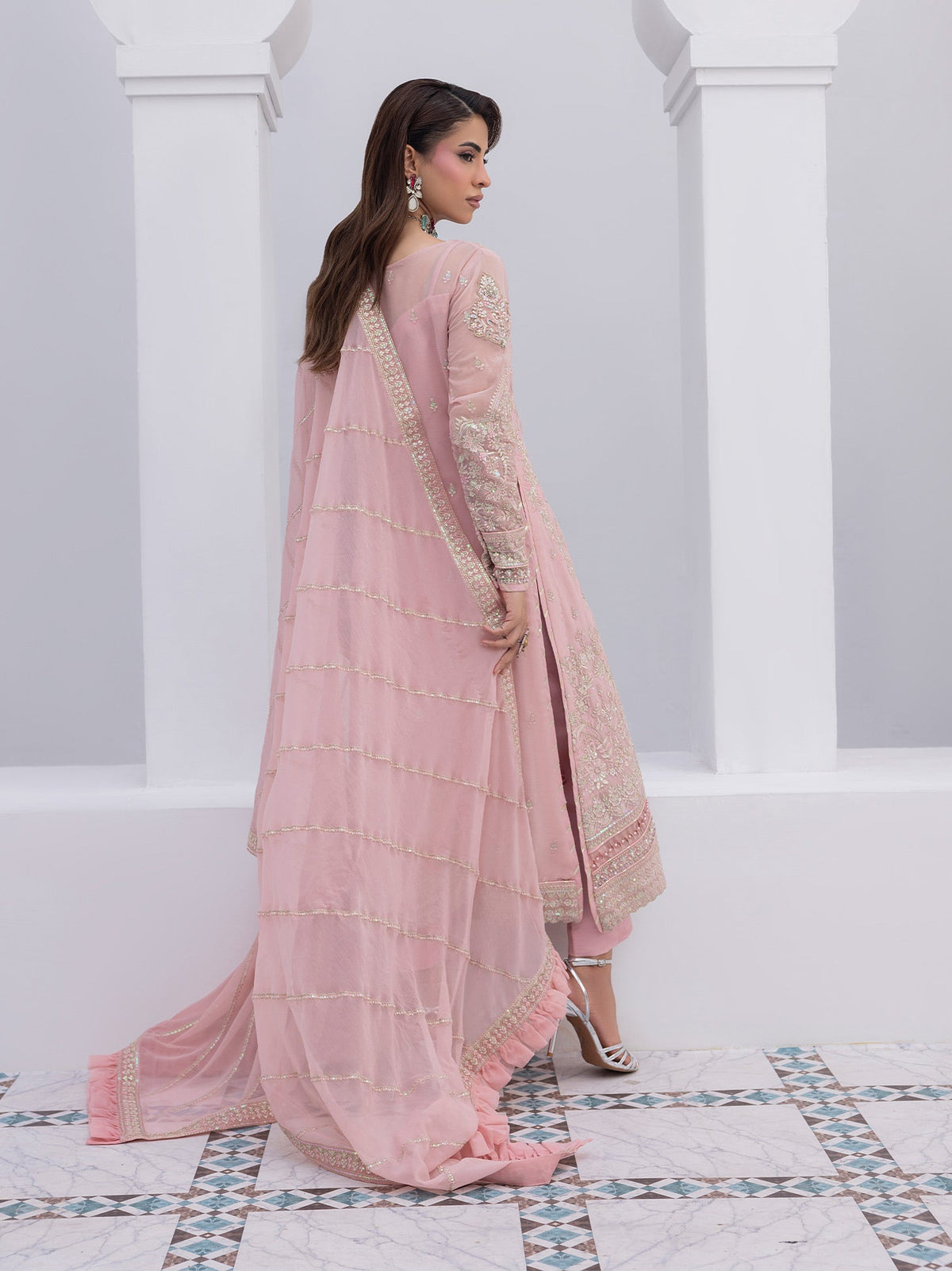 Gulaal | Maeri Luxury Chiffon 26 | Perle - Formal Dress - available at Maria Faisal in UK and USA.