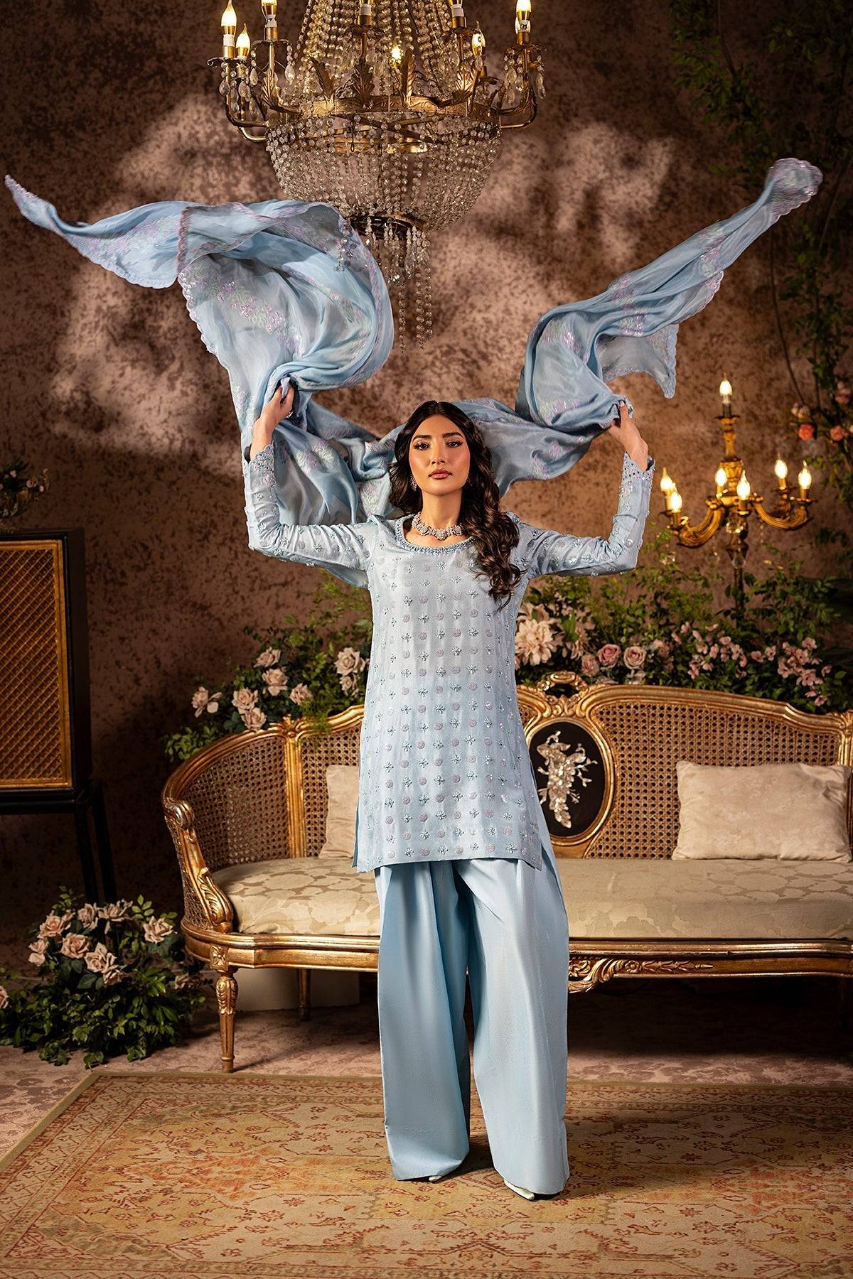 Mina Kashif | Loona Lawn 25 | Sapphire by Maria Faisal - Registered Vendor of : Mina Kashif - type : Ladies Clothes - 100% original wedding dresses