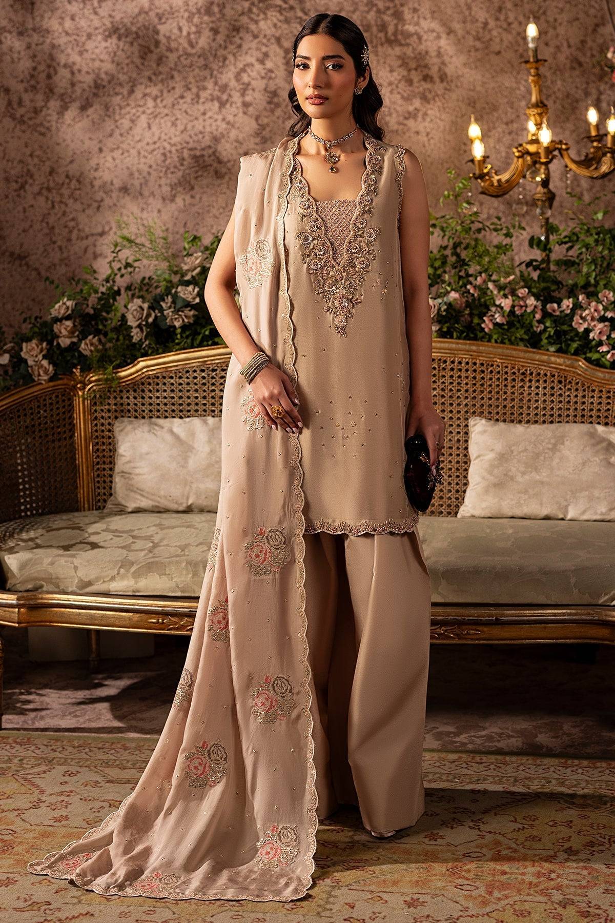 Mina Kashif | Loona Lawn 25 | Garnet by Maria Faisal - Registered Vendor of : Mina Kashif - type : Ladies Clothes - 100% original wedding dresses