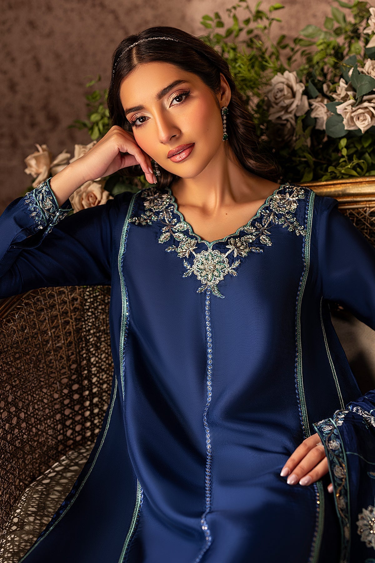 Mina Kashif | Loona Lawn 25 | Midnight by Maria Faisal - Registered Vendor of : Mina Kashif - type : Ladies Clothes - 100% original wedding dresses