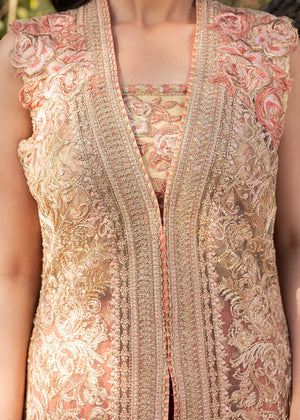 HSY | Summer Edit | Peach Terracotta - Ladies Clothes - Maria Faisal