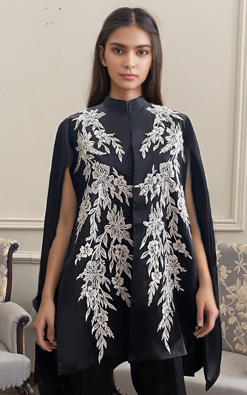 Threads and Motifs | Formal Dresses 25 | Embroidered Cape With Trouser