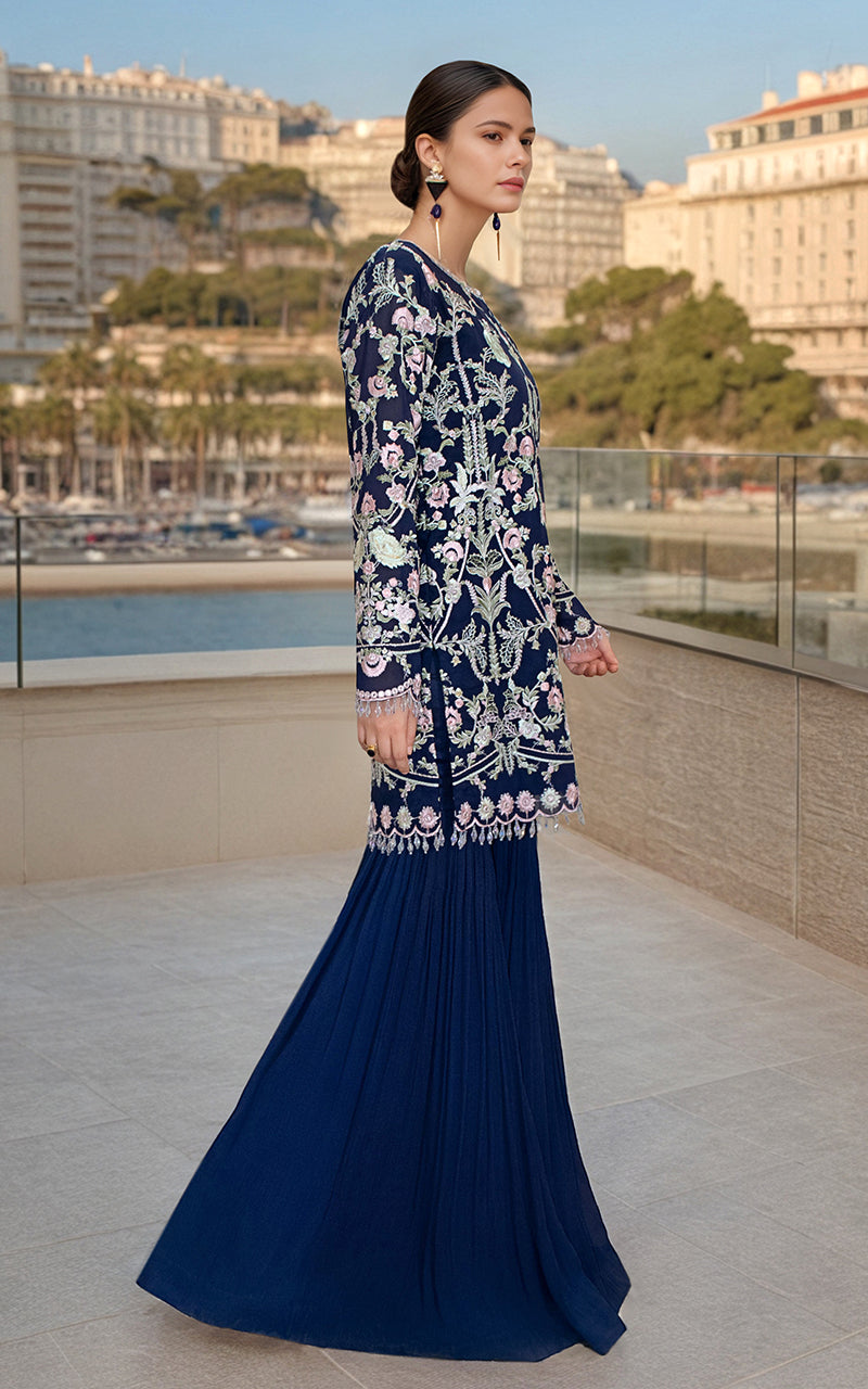 Threads and Motifs | Formal Dresses 25 | Chiffon Embroidered Shirt