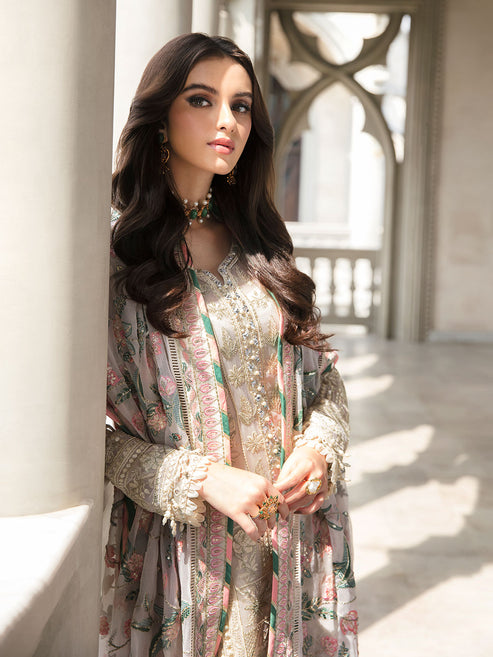 Gulaal | Embroidered Chiffon | CEMILE 03 - Ladies Clothes - Maria Faisal