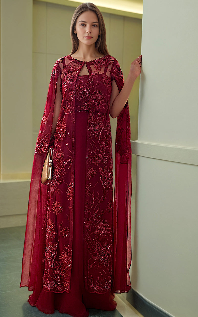 Threads and Motifs | Formal Dresses 25 | Embroidered Jacket With Tube And Skirt