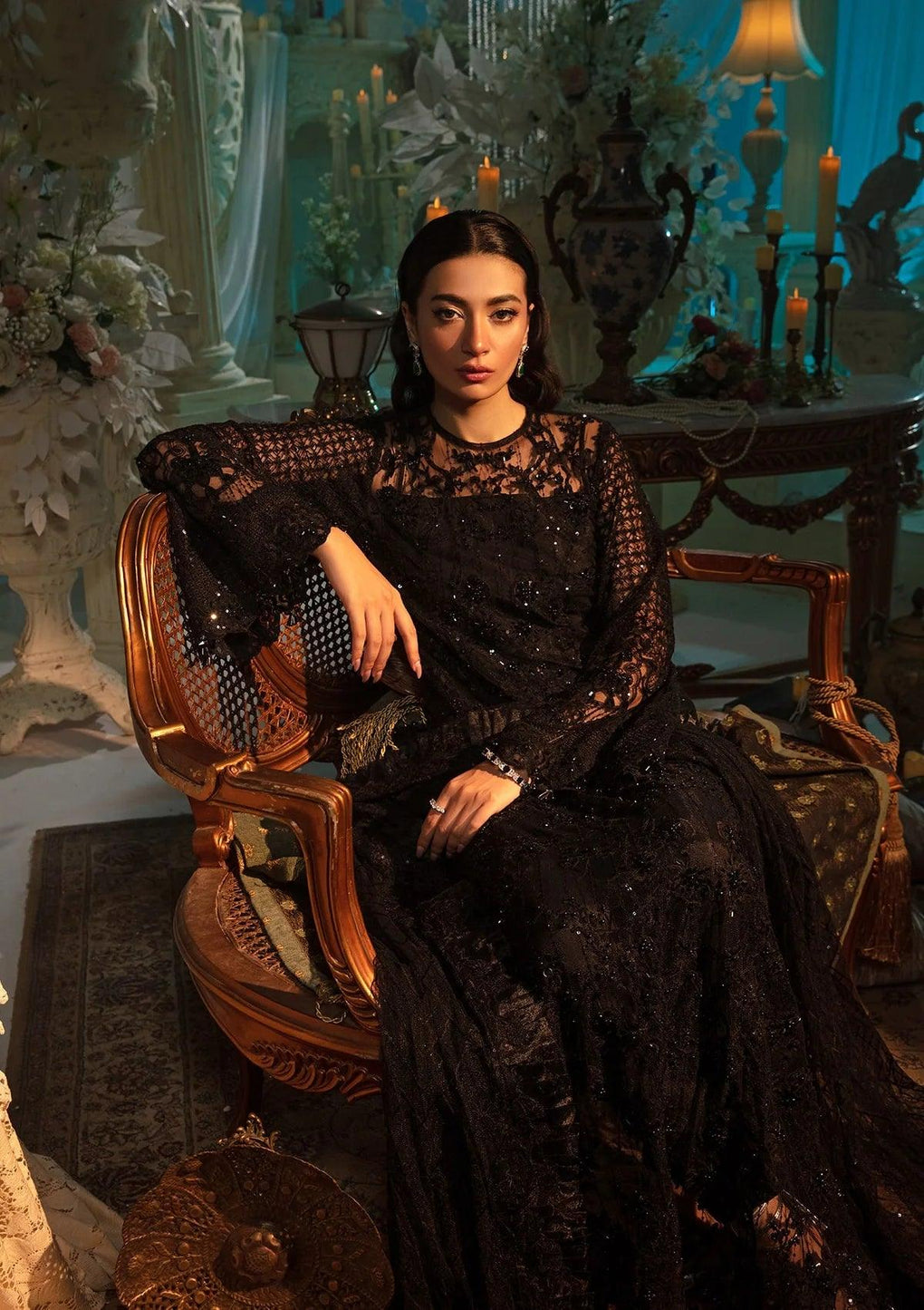 Elaf Premium | Stardom Formal Handwork 25 | EFE-05 MAJESTY - Formal Dress - available at Maria Faisal in UK and USA.