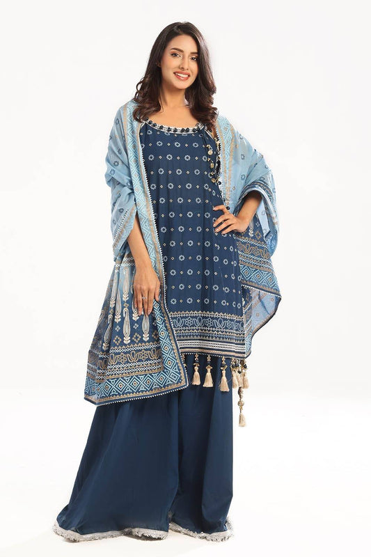 Gul Ahmed | Chunri Lawn 25 | CL-52444 by Maria Faisal - Registered Vendor of : Gul Ahmed - type : Ladies Clothes - 100% original wedding dresses
