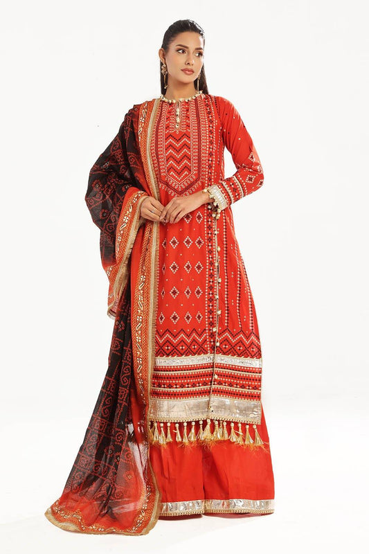 Gul Ahmed | Chunri Lawn 25 | CL-52443 by Maria Faisal - Registered Vendor of : Gul Ahmed - type : Ladies Clothes - 100% original wedding dresses
