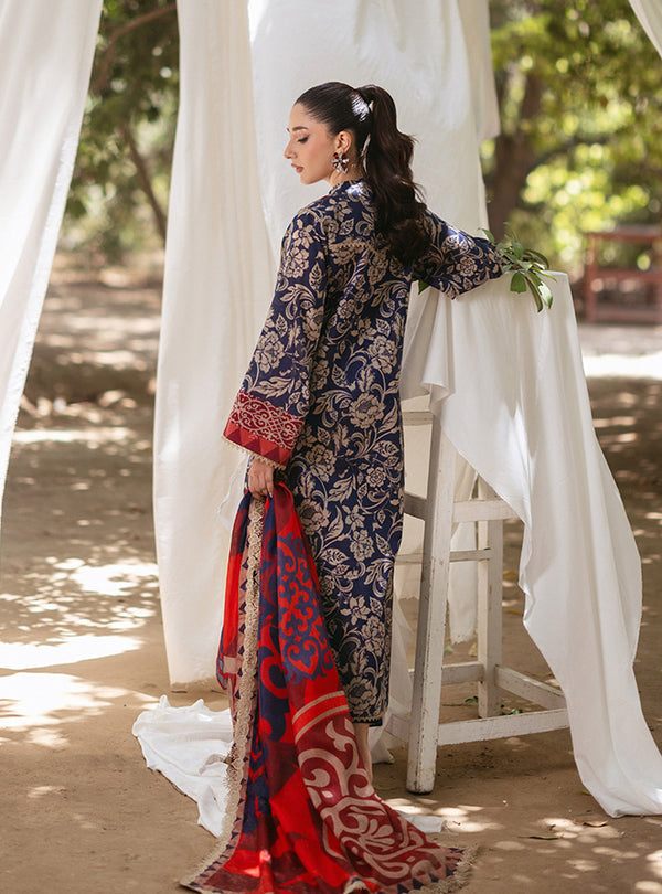 Zainab Chottani | Tahra Lawn 24 | TAMARA - D 7A - Designer Dress with Intricate embroidery and embellishments. Shop elegent wedding dress at Maria Faisal.