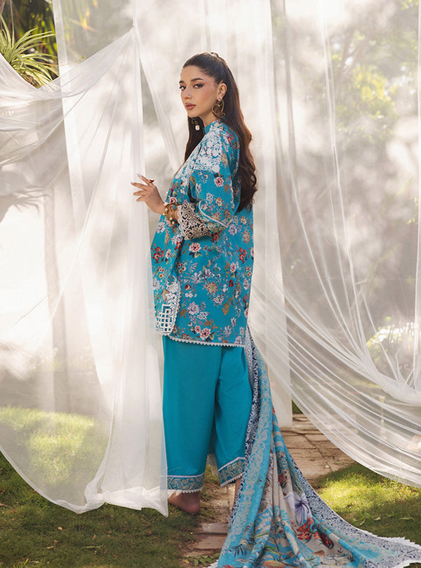 Zainab Chottani | Tahra Lawn 24 | BEEHA - D 2B - Designer Dress with Intricate embroidery and embellishments. Shop elegent wedding dress at Maria Faisal.