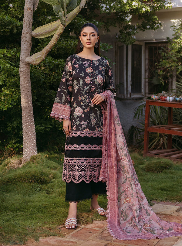 Zainab Chottani | Tahra Lawn 24 | RYMA - D 1A - Designer Dress with Intricate embroidery and embellishments. Shop elegent wedding dress at Maria Faisal.