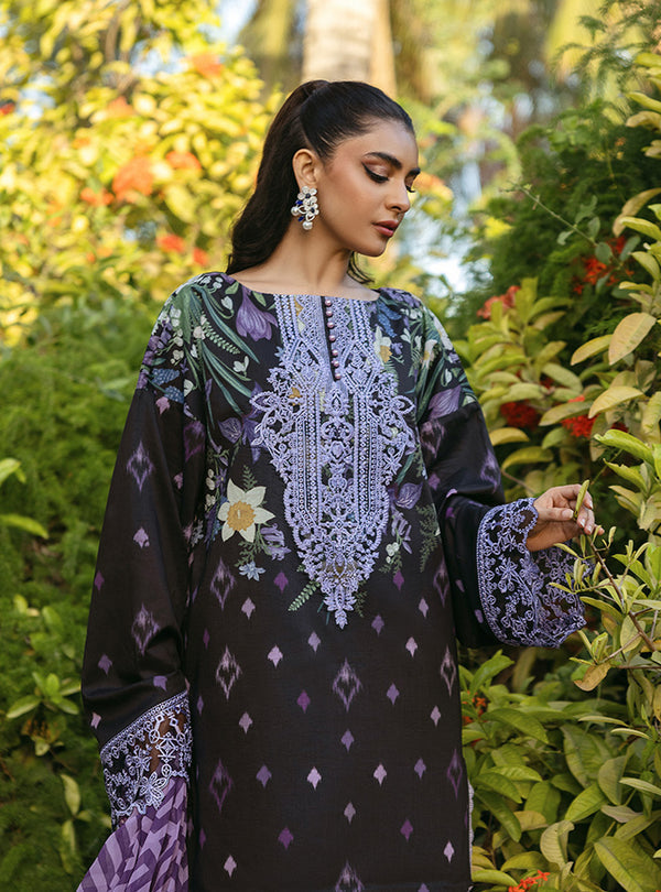 Zainab Chottani | Tahra Lawn 24 | RAHA - D 6B - Designer Dress with Intricate embroidery and embellishments. Shop elegent wedding dress at Maria Faisal.