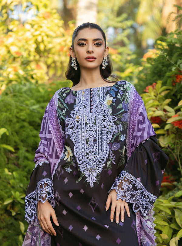 Zainab Chottani | Tahra Lawn 24 | RAHA - D 6B - Designer Dress with Intricate embroidery and embellishments. Shop elegent wedding dress at Maria Faisal.