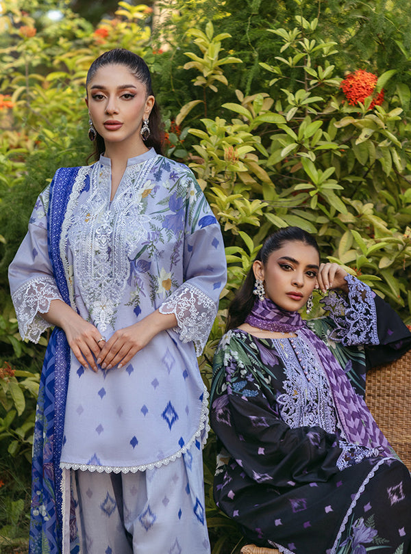 Zainab Chottani | Tahra Lawn 24 | RAHA - D 6A - Designer Dress with Intricate embroidery and embellishments. Shop elegent wedding dress at Maria Faisal.