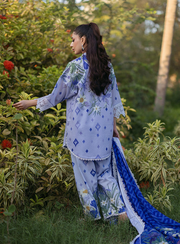 Zainab Chottani | Tahra Lawn 24 | RAHA - D 6A - Designer Dress with Intricate embroidery and embellishments. Shop elegent wedding dress at Maria Faisal.