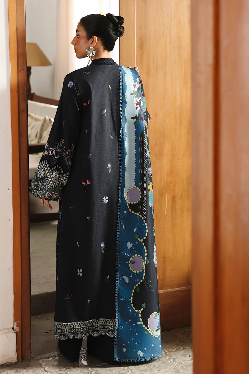 Qalamkar | QPrints Winter 25 | QW-06 (B) SKYE - Casual Dress - available at Maria Faisal in UK and USA.