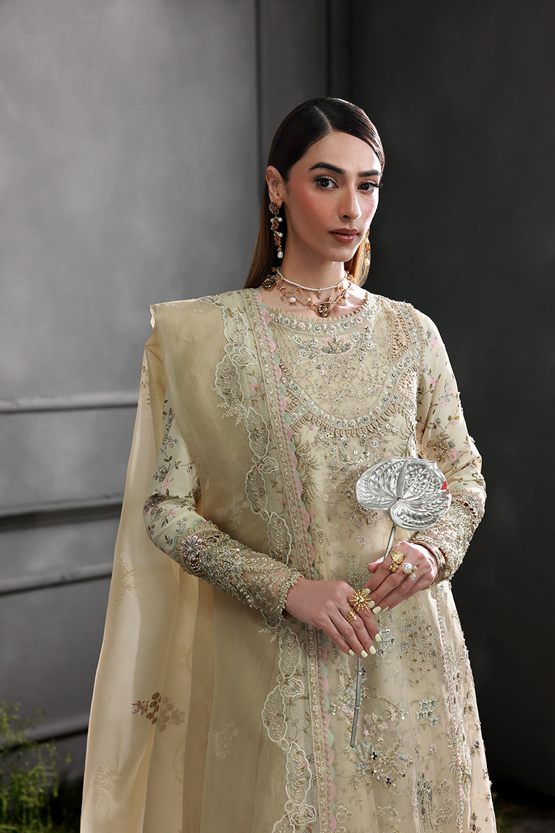 Qalamkar | Elirah Formals 25 | MF-04 IVORY GRACE - Ladies Clothes - Maria Faisal