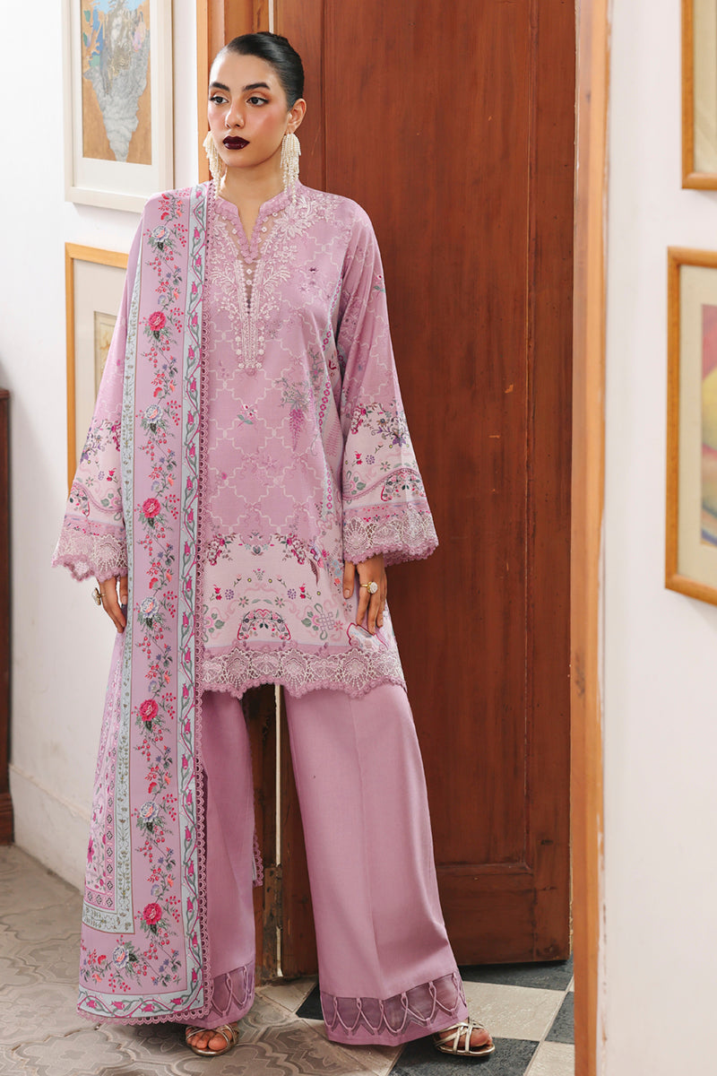 Qalamkar | QPrints Winter 25 | QW-03 (A) ELVIRA - Casual Dress - available at Maria Faisal in UK and USA.