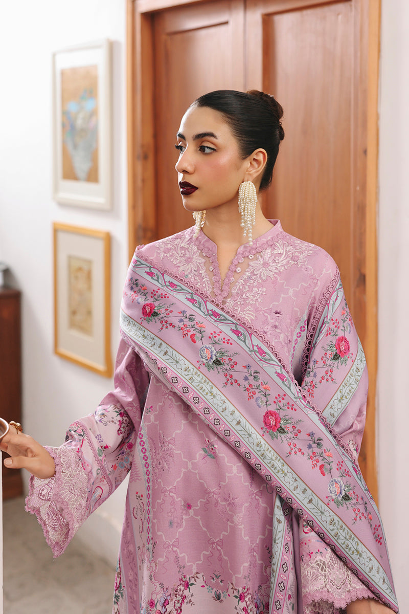 Qalamkar | QPrints Winter 25 | QW-03 (A) ELVIRA - Casual Dress - available at Maria Faisal in UK and USA.