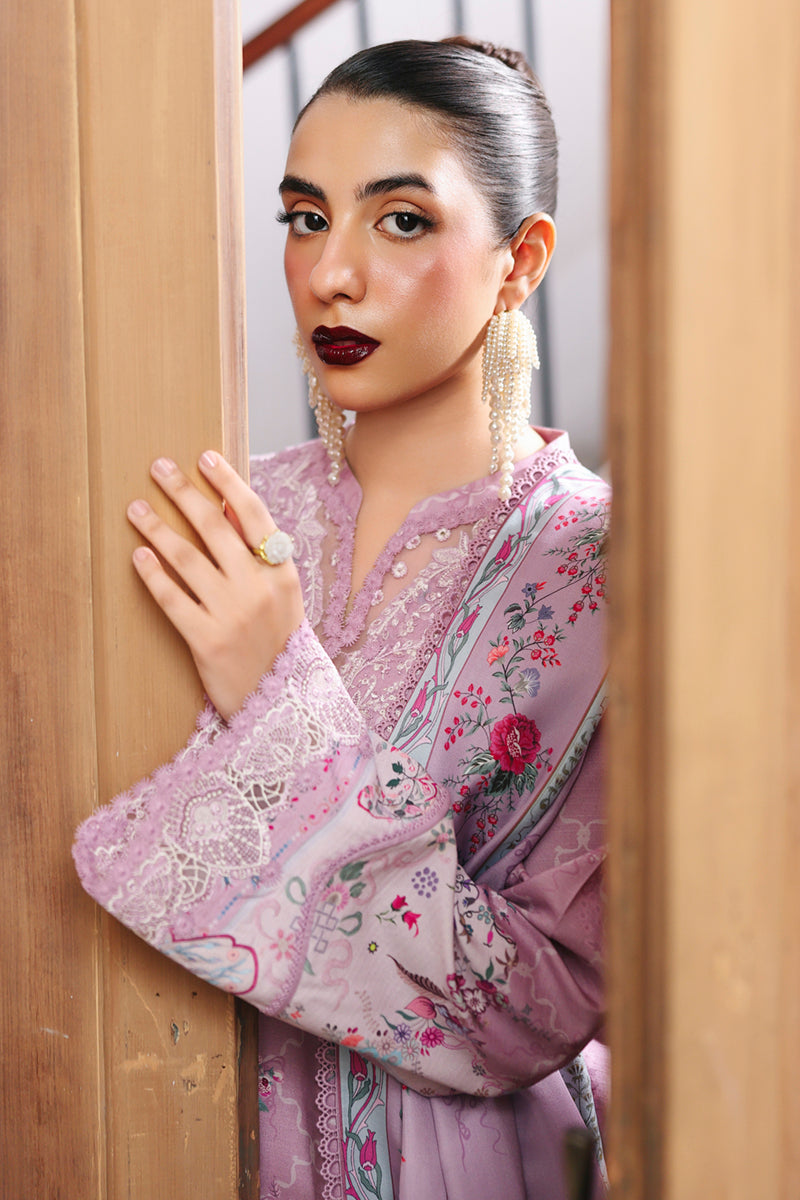 Qalamkar | QPrints Winter 25 | QW-03 (A) ELVIRA - Casual Dress - available at Maria Faisal in UK and USA.