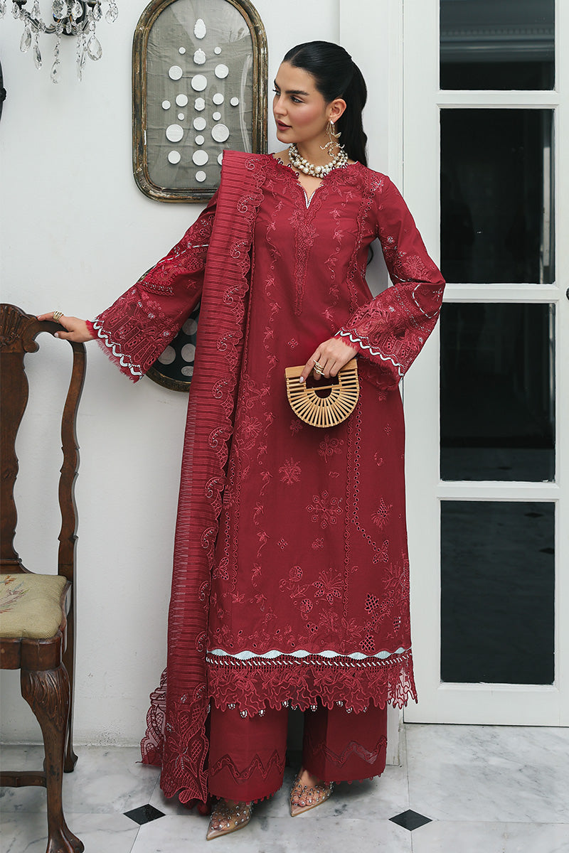 Qalamkar | Q Line Lawn Drop | RP-16 QISTAH - Luxury Dress - available at Maria Faisal in UK and USA.