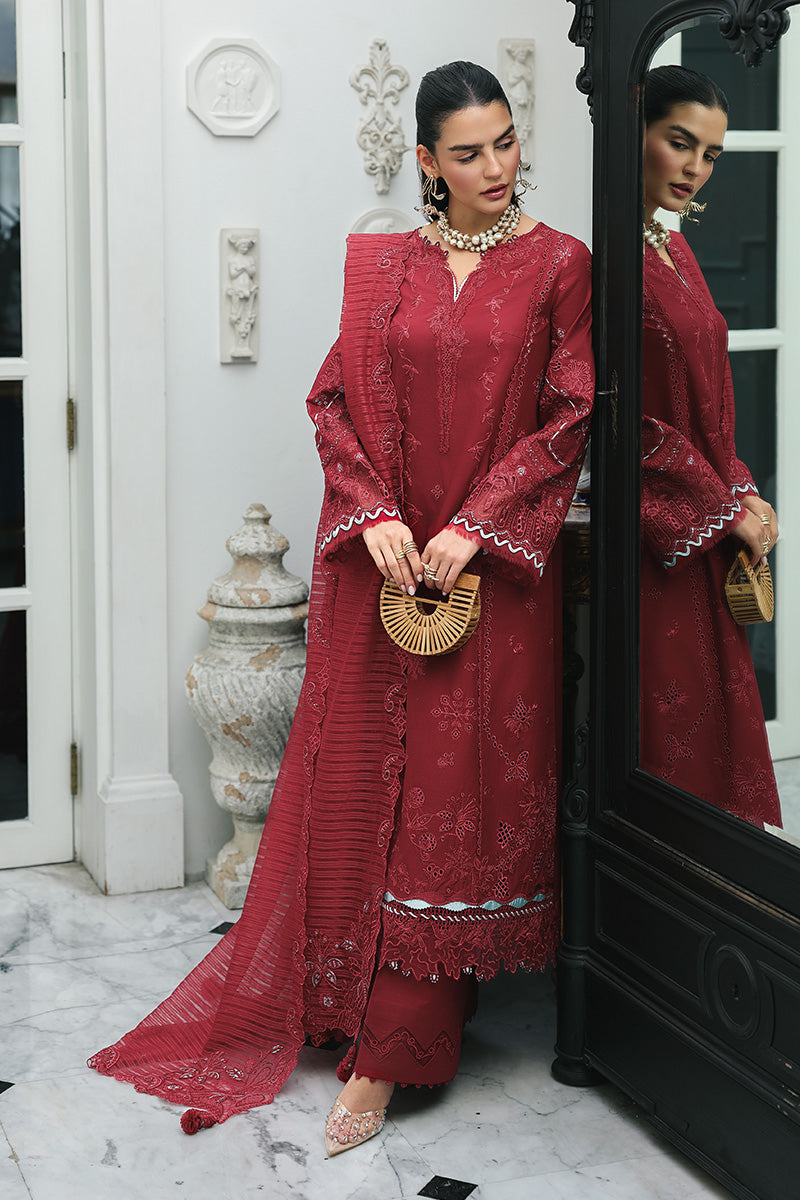 Qalamkar | Q Line Lawn Drop | RP-16 QISTAH - Luxury Dress - available at Maria Faisal in UK and USA.