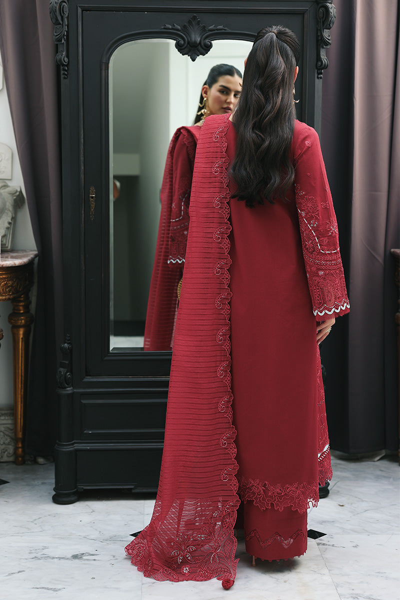 Qalamkar | Q Line Lawn Drop | RP-16 QISTAH - Luxury Dress - available at Maria Faisal in UK and USA.