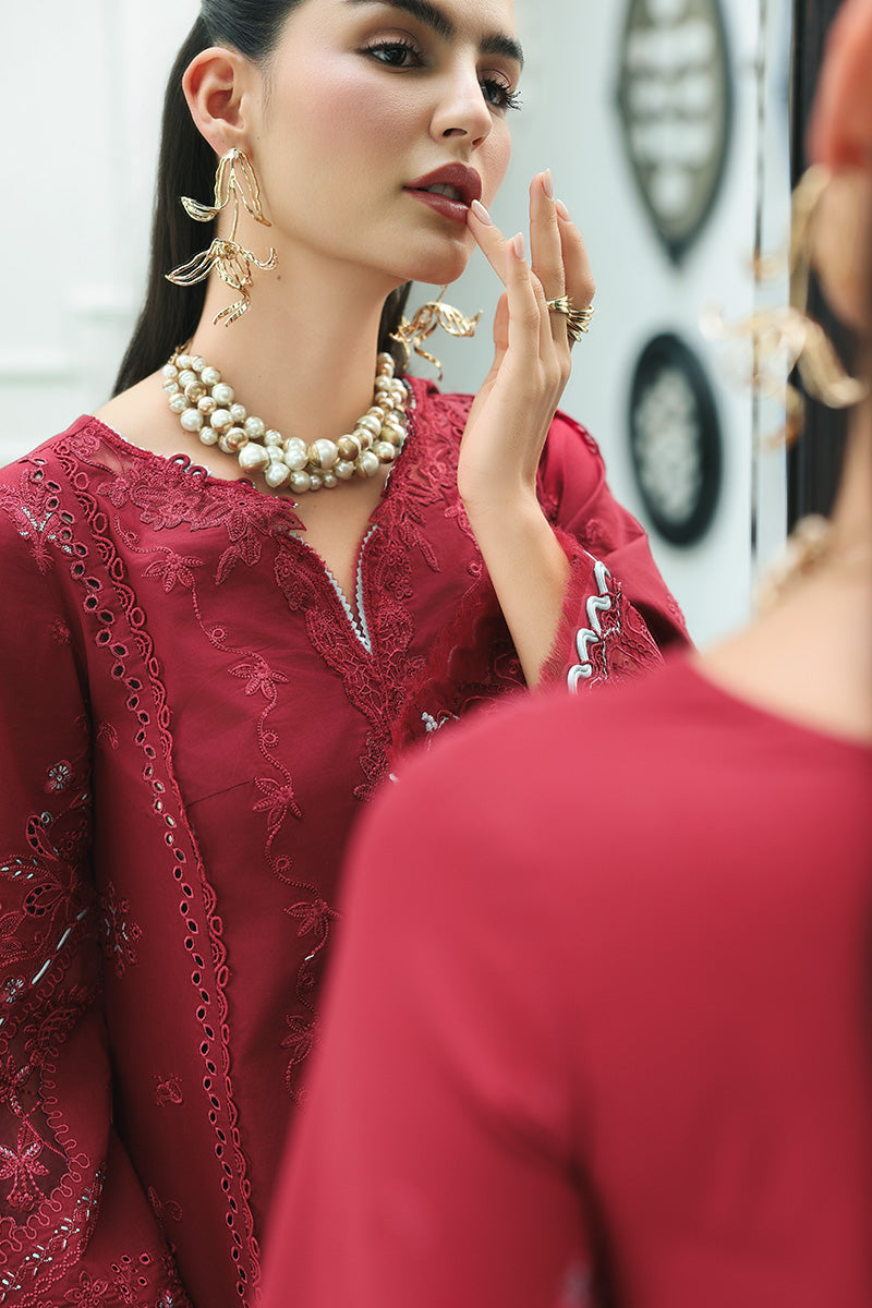 Qalamkar | Q Line Lawn Drop | RP-16 QISTAH - Luxury Dress - available at Maria Faisal in UK and USA.