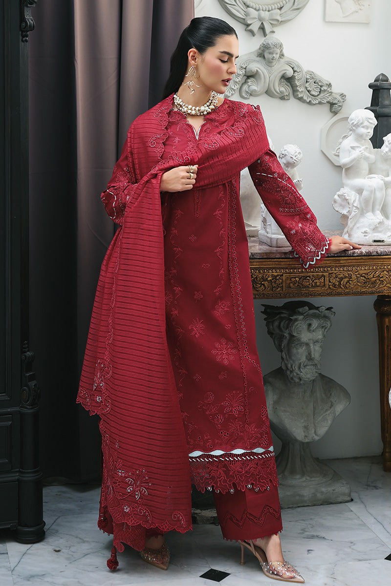 Qalamkar | Q Line Lawn Drop | RP-16 QISTAH - Luxury Dress - available at Maria Faisal in UK and USA.