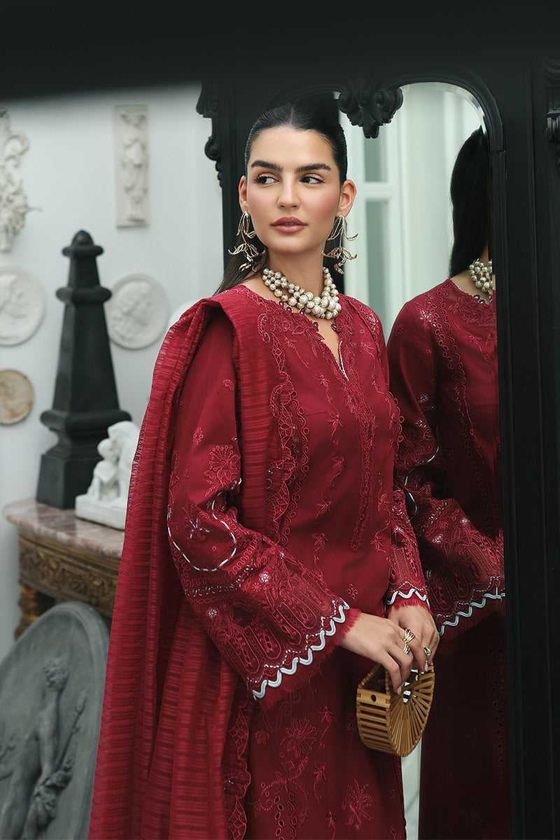 Qalamkar | Q Line Lawn Drop | RP-16 QISTAH - Luxury Dress - available at Maria Faisal in UK and USA.