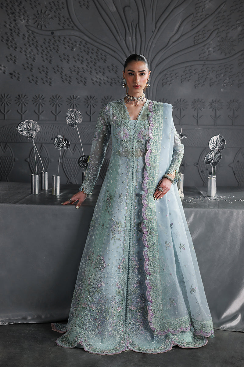 Qalamkar | Elirah Formals 25 | MF-08 SERENE AQUA - Ladies Clothes - Maria Faisal