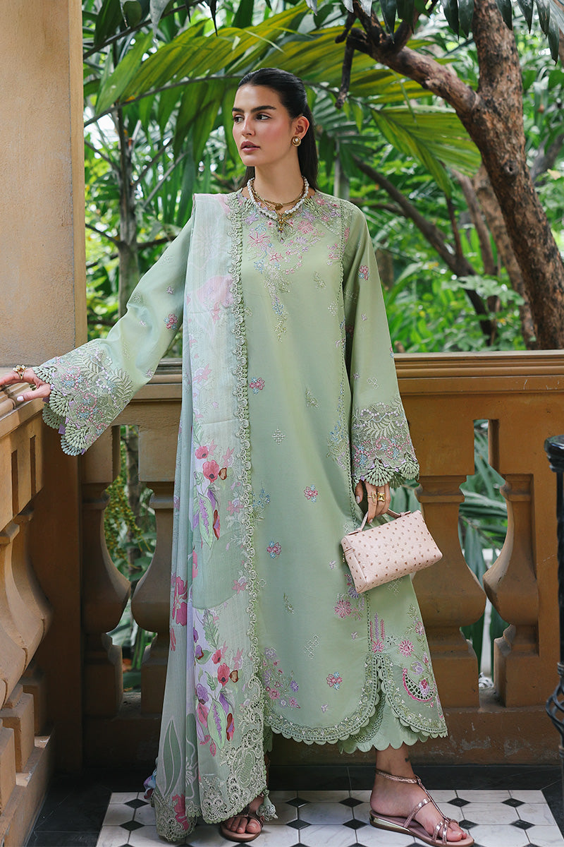 Qalamkar | Q Line Lawn Drop | RP-15 RIVAH - Luxury Dress - available at Maria Faisal in UK and USA.