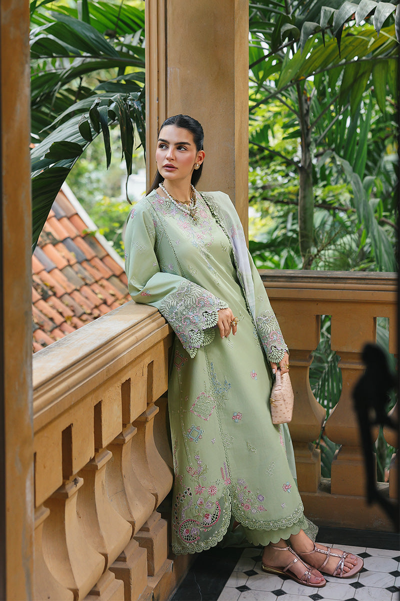 Qalamkar | Q Line Lawn Drop | RP-15 RIVAH - Luxury Dress - available at Maria Faisal in UK and USA.