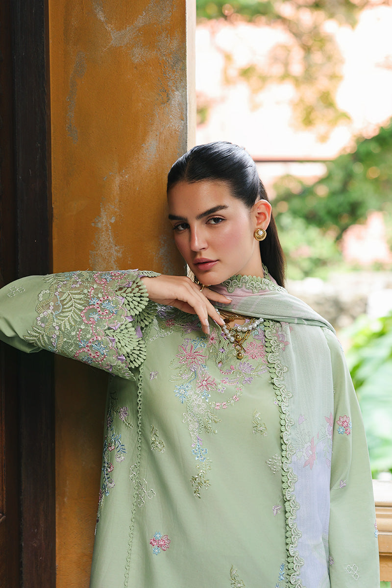 Qalamkar | Q Line Lawn Drop | RP-15 RIVAH - Luxury Dress - available at Maria Faisal in UK and USA.