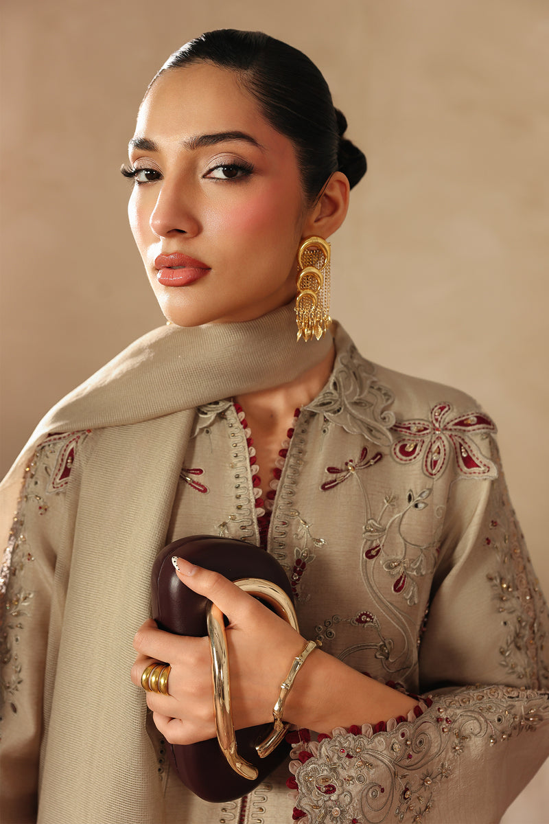 Qalamkar | Luxury Pret 26 | QLP-01 - Veena - Luxury Dress - available at Maria Faisal in UK and USA.