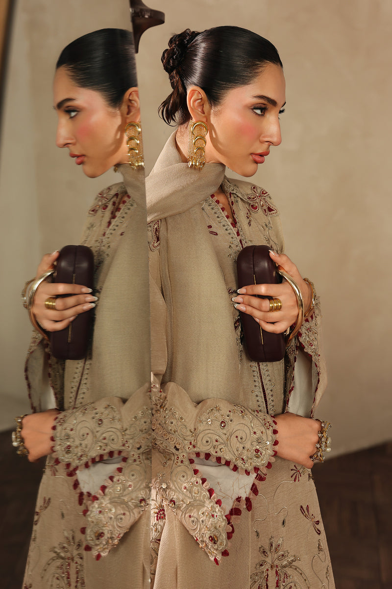 Qalamkar | Luxury Pret 26 | QLP-01 - Veena - Luxury Dress - available at Maria Faisal in UK and USA.