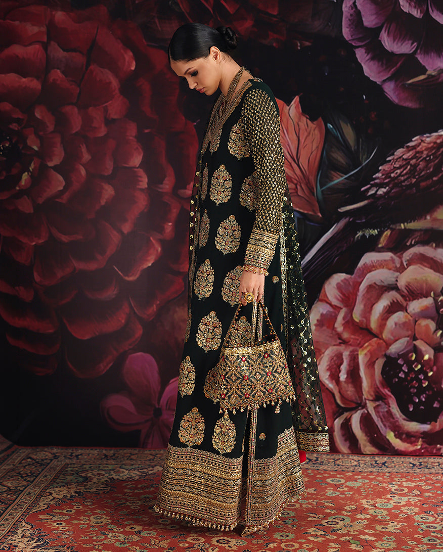 Roheenaz | Royale Eternel Chiffon Edit | Crown Jewel - Formal Dress - available at Maria Faisal in UK and USA.